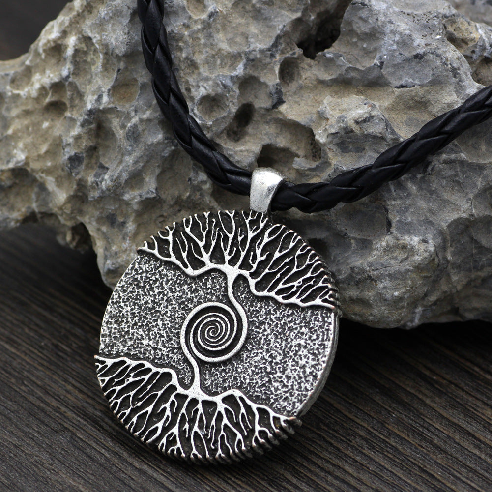 Nordic Tree Of Life Double-Sided Pendant Chain