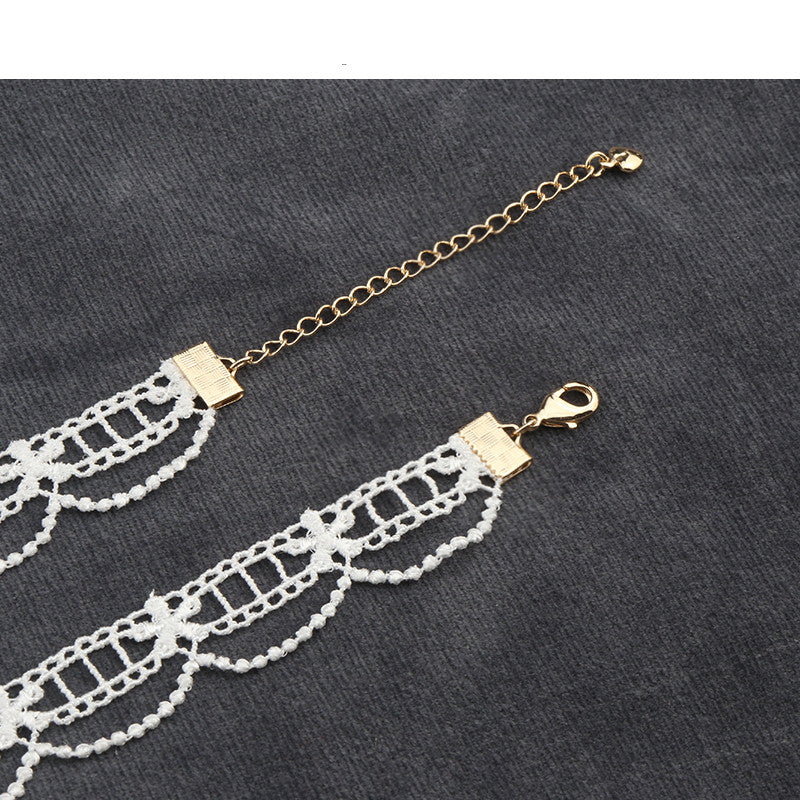 Crochet Lace Flower Choker