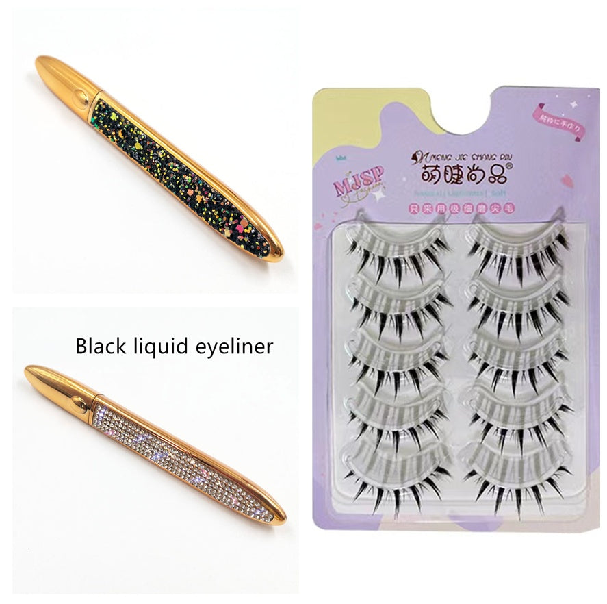 False Eyelashes & Self-adhesive Eyeliner