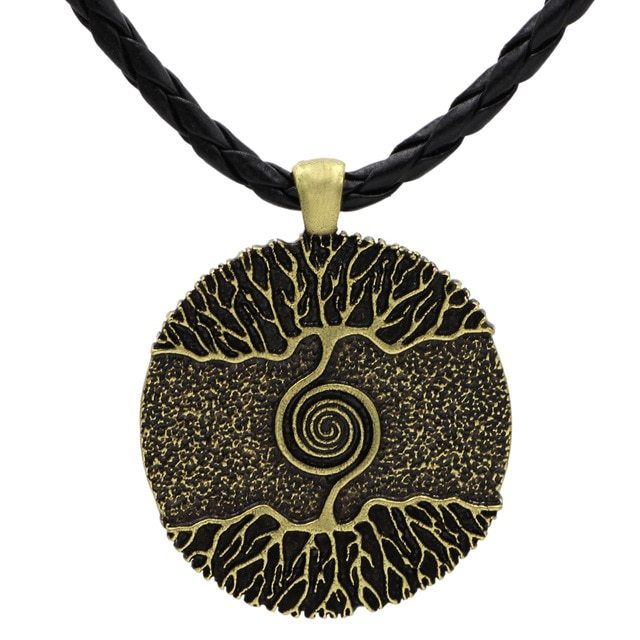 Nordic Tree Of Life Double-Sided Pendant Chain