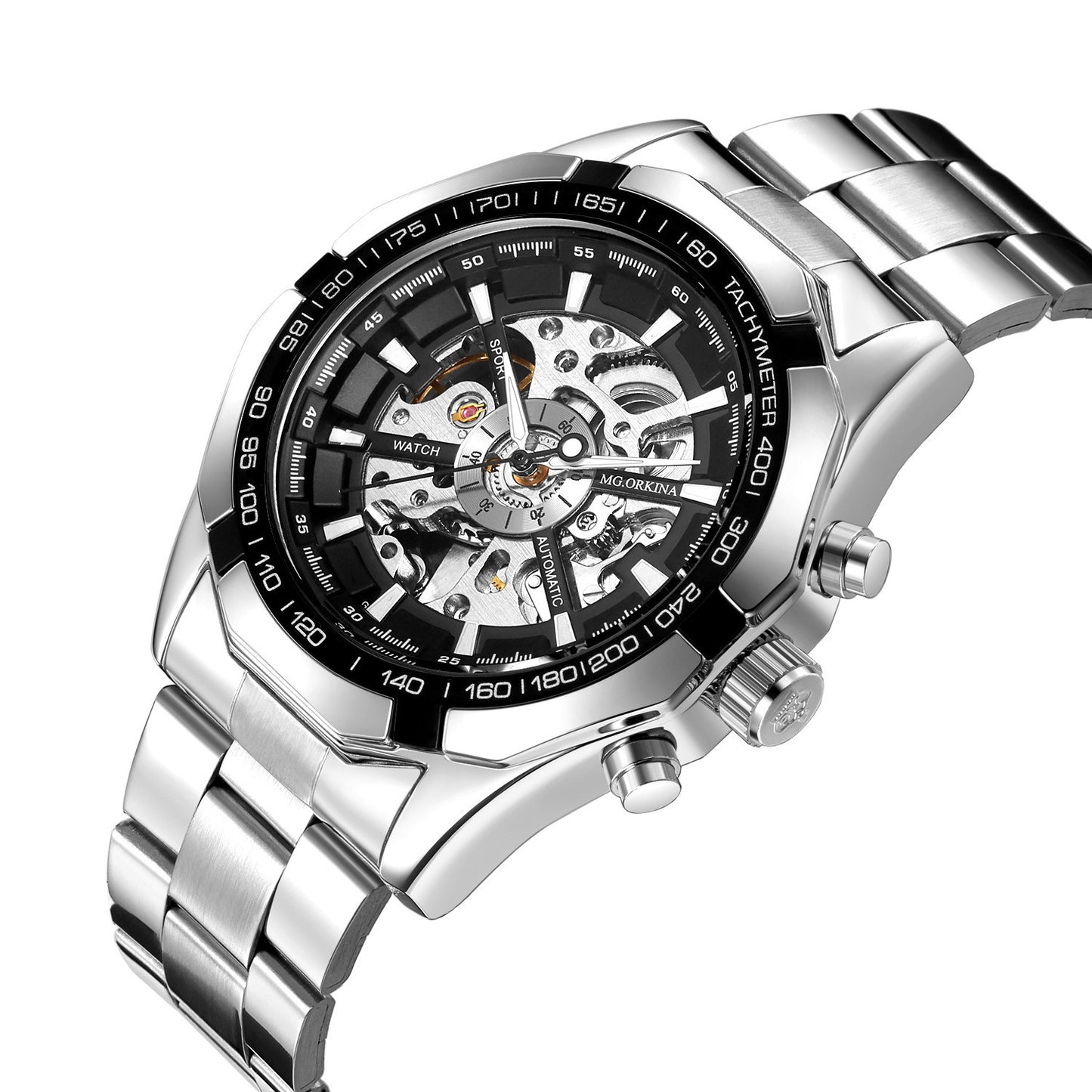 Mens Steel Band Automatic Mechanical Watch