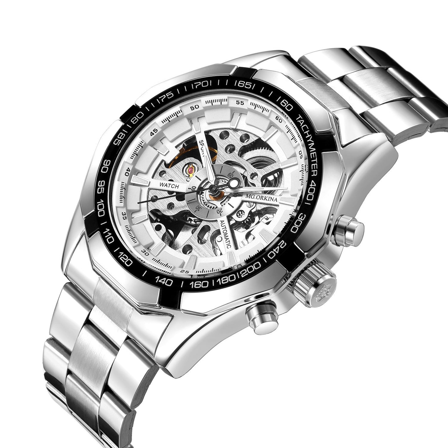 Mens Steel Band Automatic Mechanical Watch