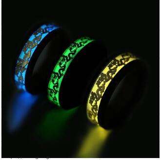 Dragon pattern fluorescent ring