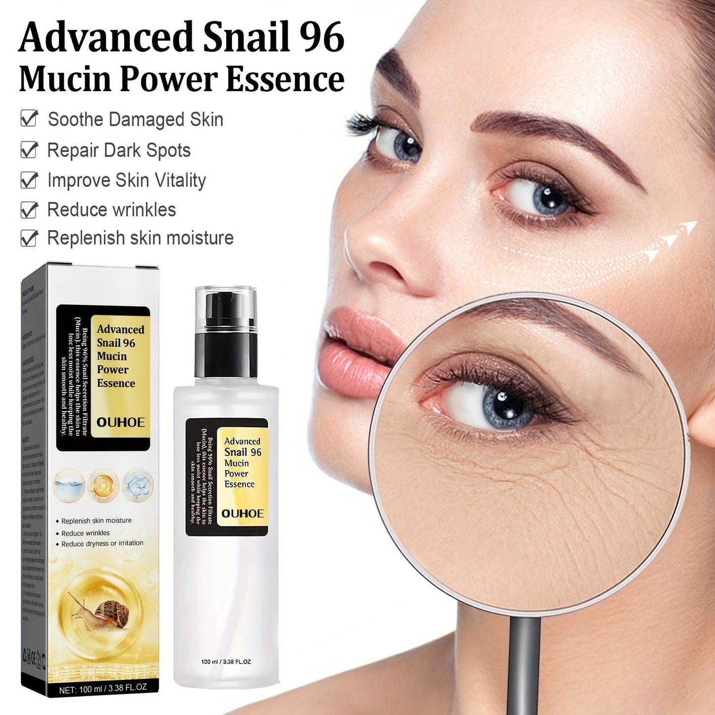 OUHOE Advanced Snail Mucin Power Essence