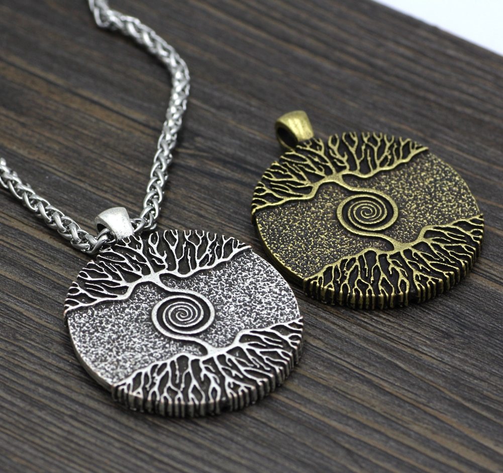 Nordic Tree Of Life Double-Sided Pendant Chain