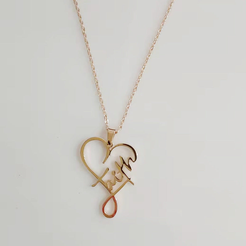 Heart Of Faith Pendant Necklace
