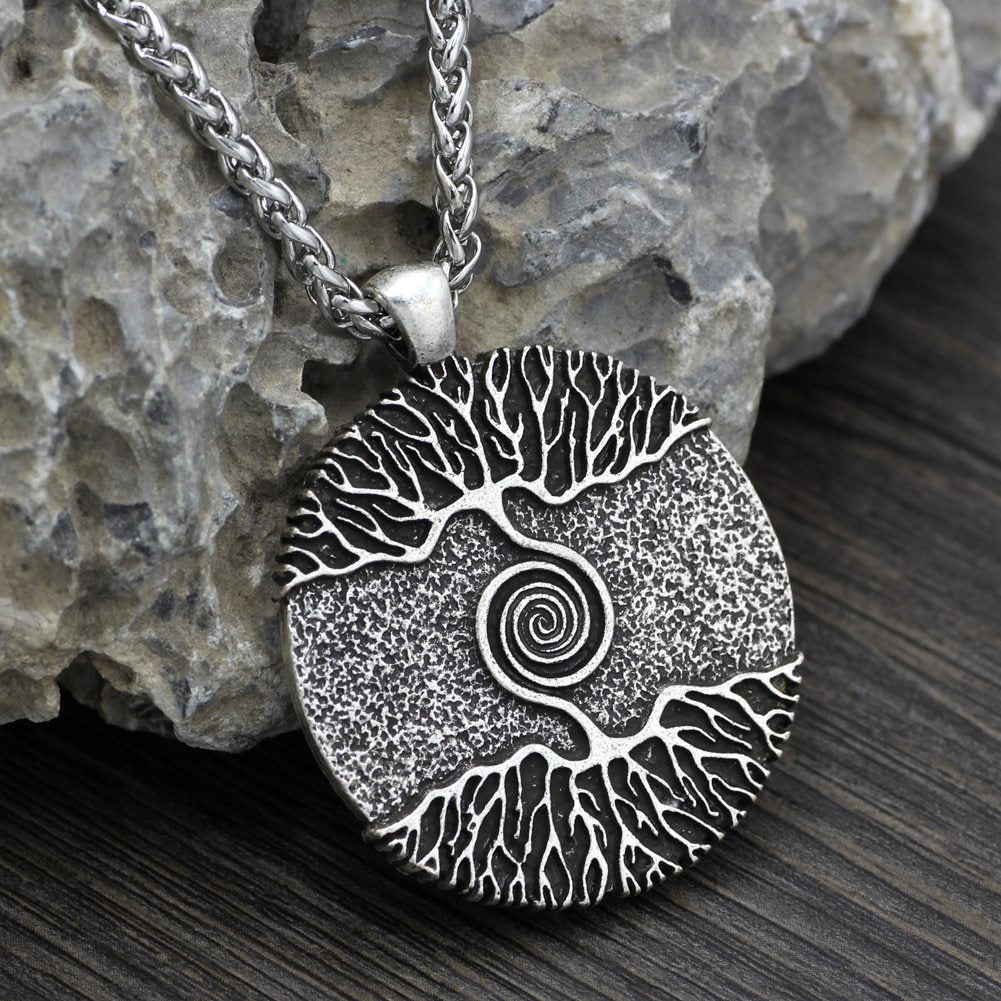 Nordic Tree Of Life Double-Sided Pendant Chain