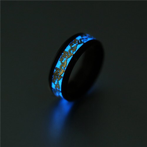 Dragon pattern fluorescent ring