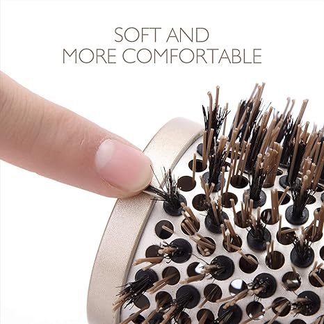 SUPRENT Round Brush With Natural Boar Bristles