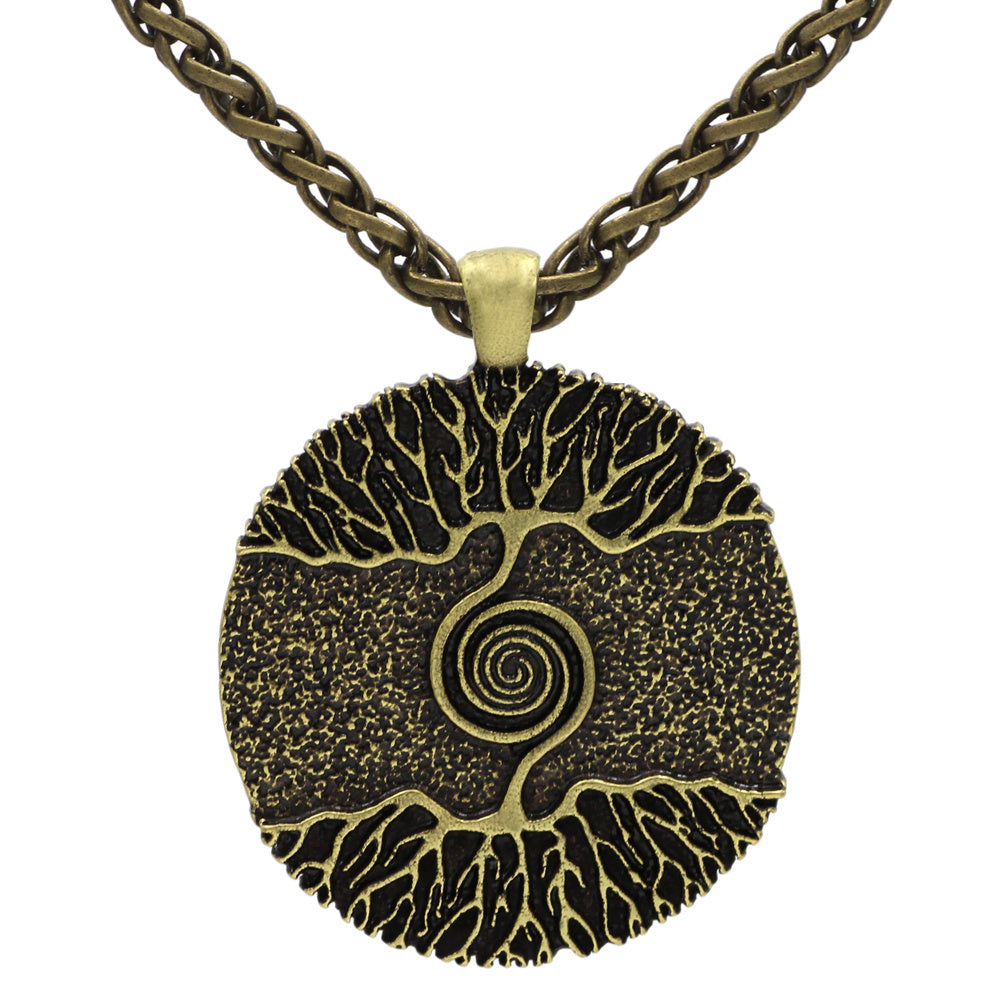 Nordic Tree Of Life Double-Sided Pendant Chain