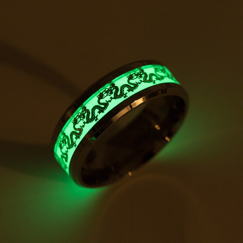 Dragon pattern fluorescent ring