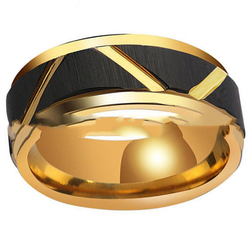 Tungsten Carbide Lucky Groove Ring