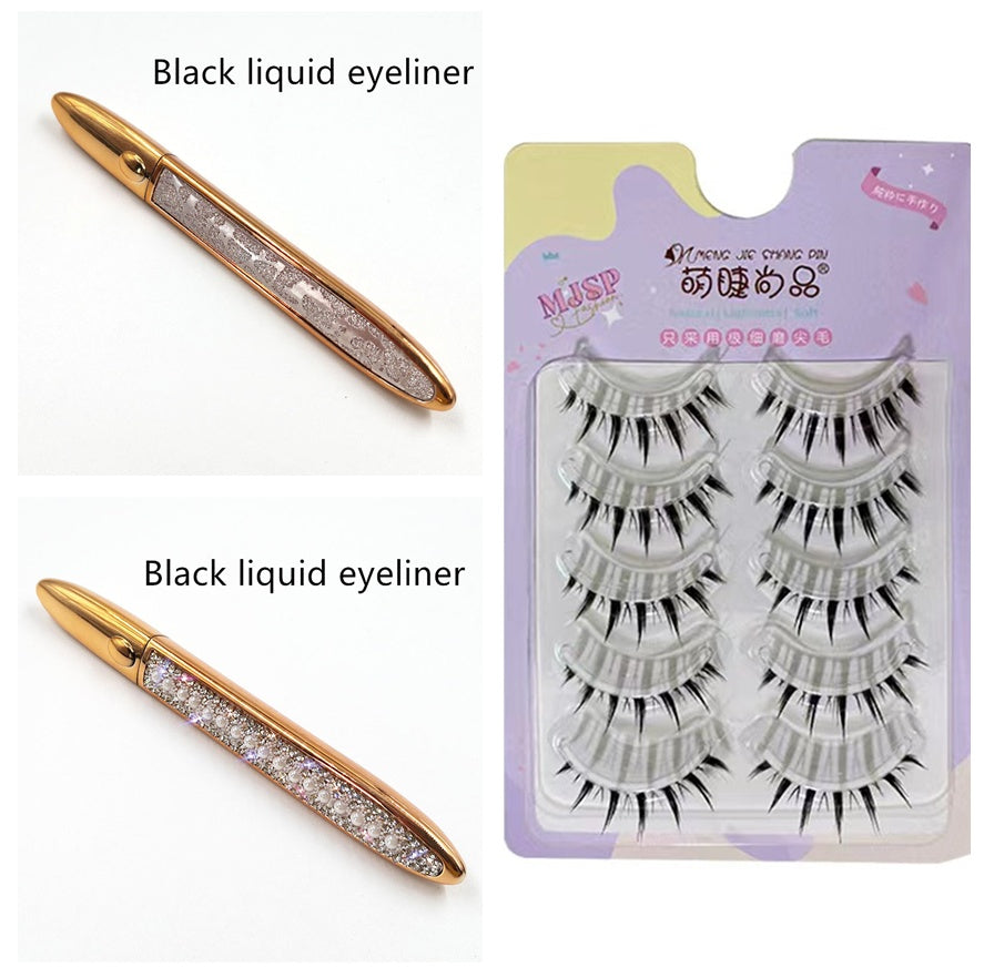 False Eyelashes & Self-adhesive Eyeliner