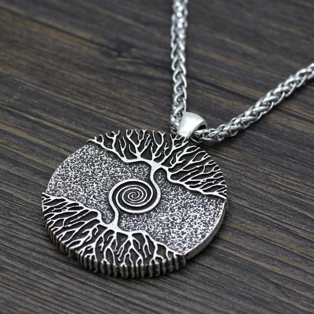 Nordic Tree Of Life Double-Sided Pendant Chain