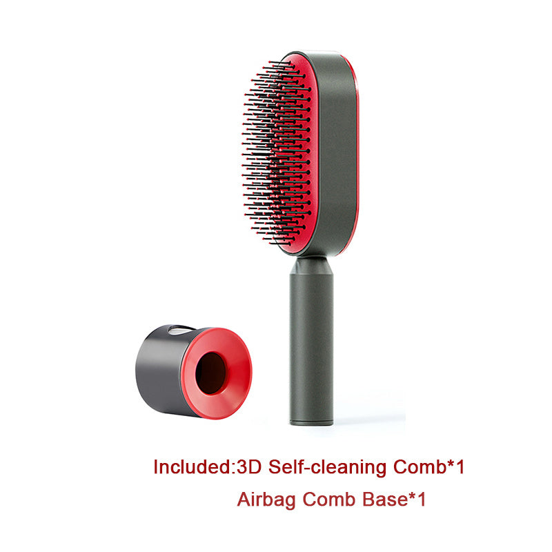 Anti-Static Self Cleaning Hair Brush