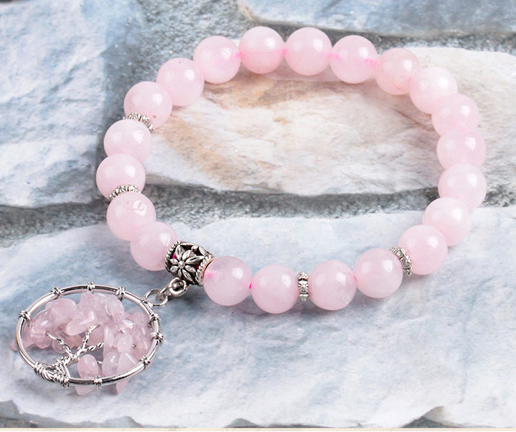 Crystal & Stone Beads Chakras Bracelet