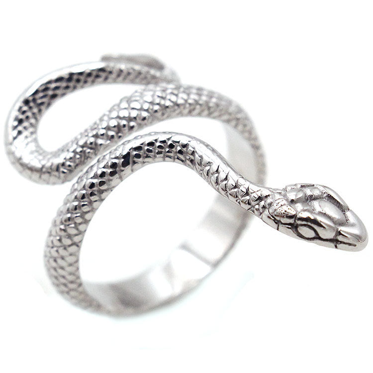 Vintage Men's Snake Stainless Steel Ring