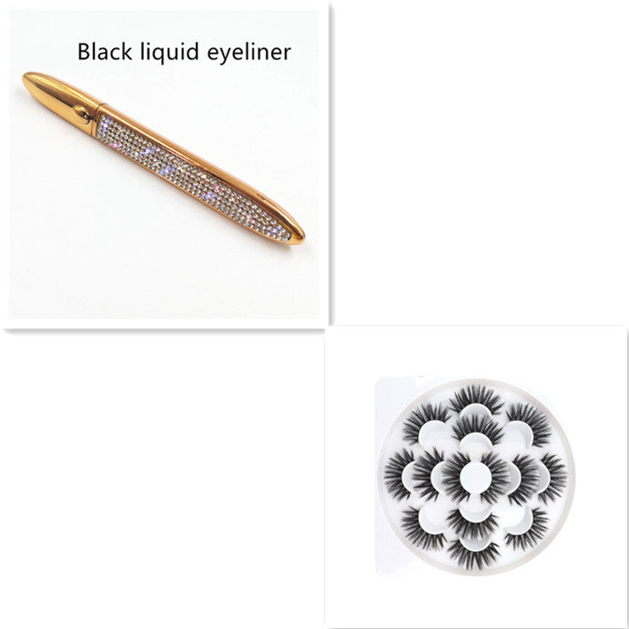 False Eyelashes & Self-adhesive Eyeliner