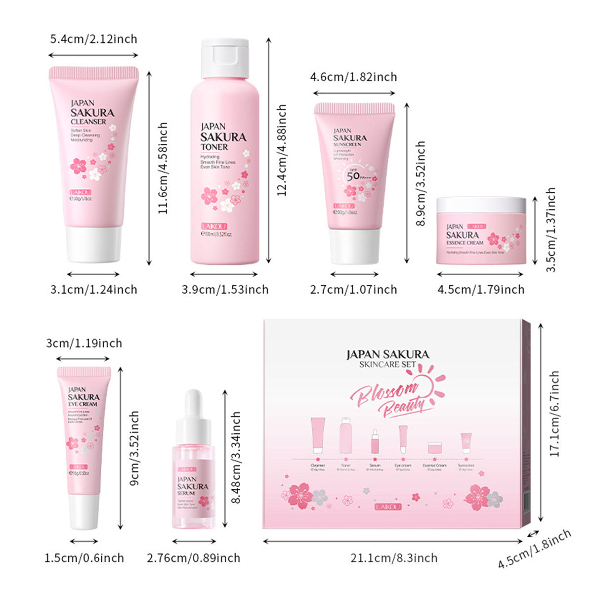 JAPAN SAKURA Skin Care Kit