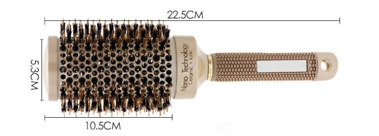 SUPRENT Round Brush With Natural Boar Bristles